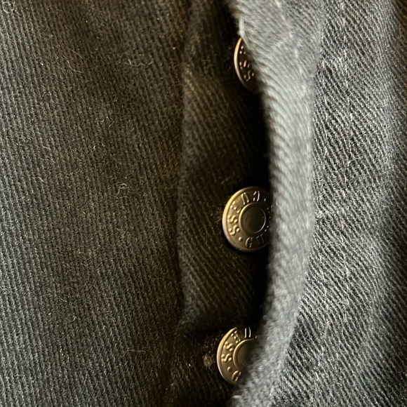 Vintage 90’s Y2K Guess High-Rise Black Denim Jeans Button-Fly Slim Fit USA 26x30 - Picture 7 of 14